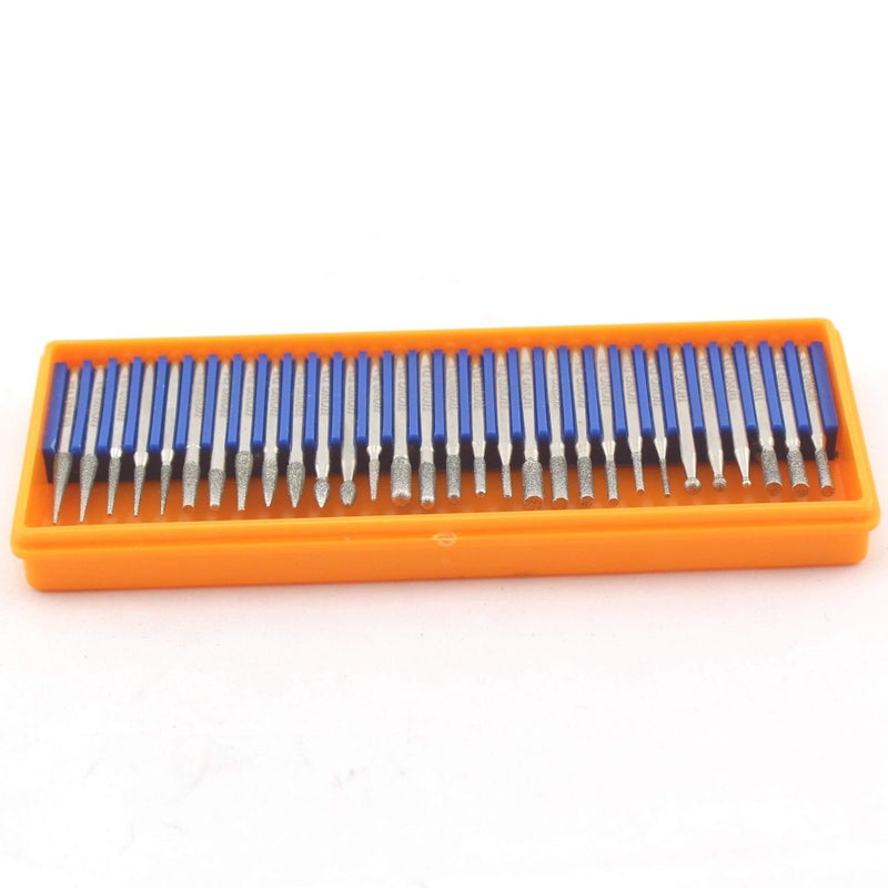 JINGLING Diamond Grinding Head Set Carving Bur Rotary Bit for Electric Nail Drill Shank 3/32" - Image 5